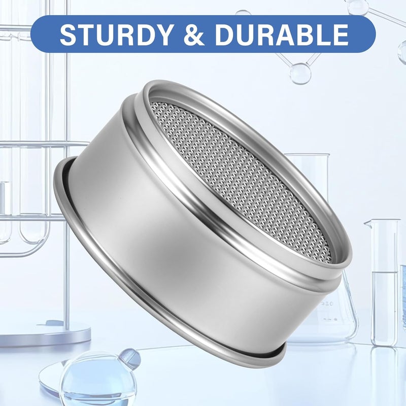 LABLPSAI 180 Mesh Lab Sieves 4" Diameter 304 Stainless Steel Wire Cloth Test Sieve for Industrial Laboratory Home - Image 2